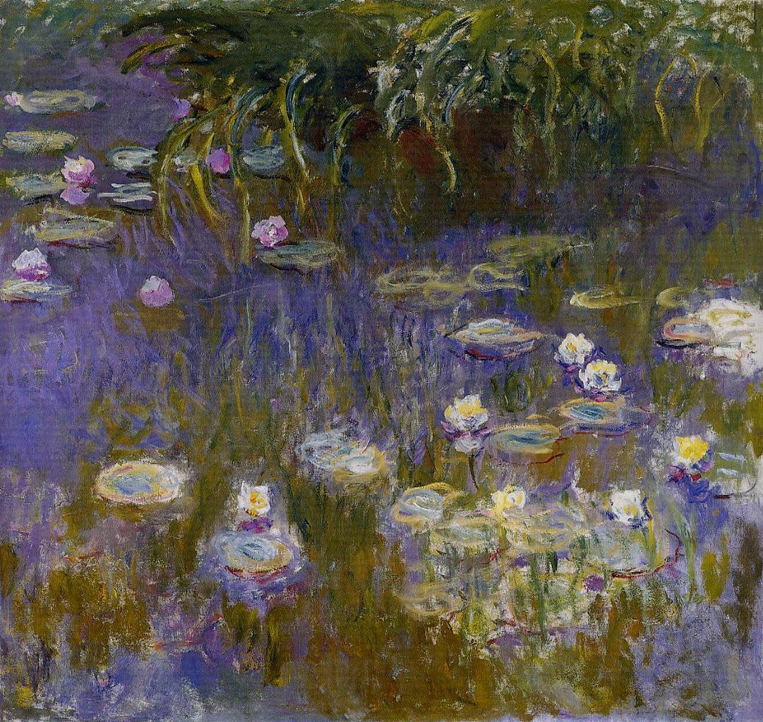 Water Lilies, Yellow and Lilac 1917